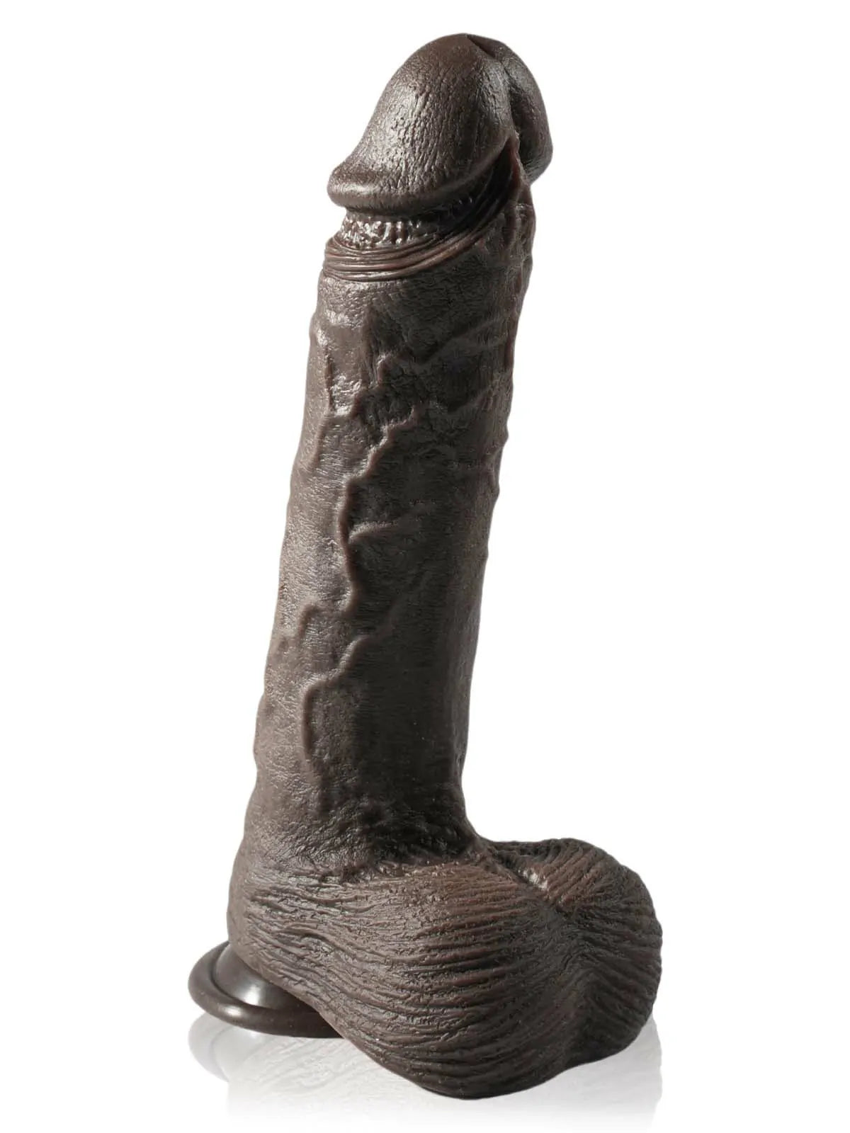 Adrian - Grote Zwarte Dildo met 7 Stuwmodi en 3 Vibratiemodi - 26,5 cm