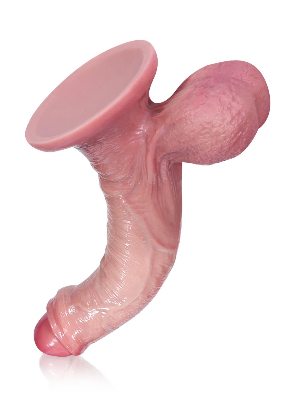 Chris - Realistische Onbesneden Dildo met Zachte Ballen - 21 cm