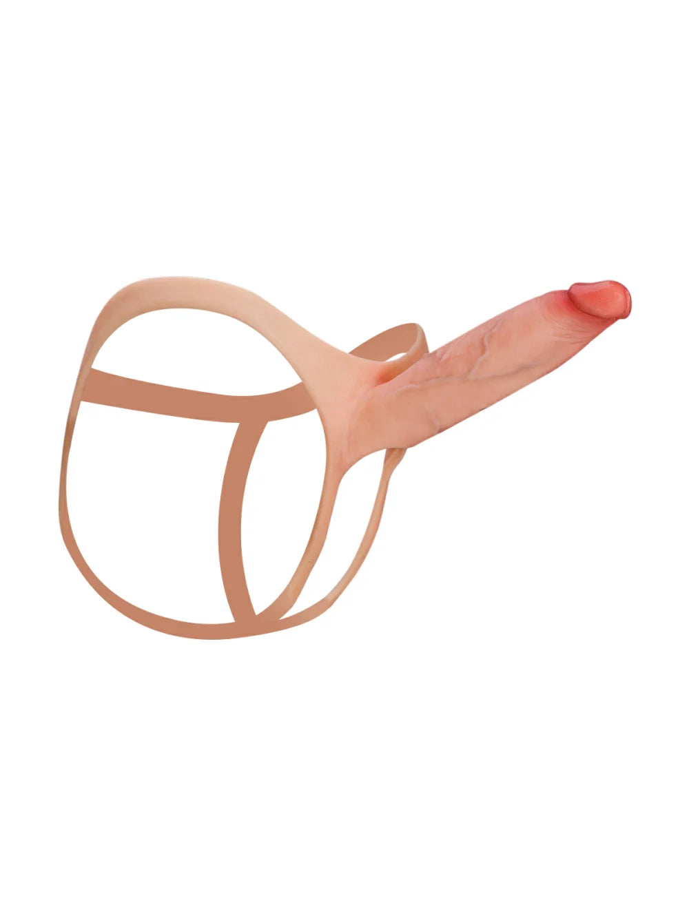 Emberfall - Holle Voorbind Strap-On Dildo als Penisverlenging en ED-Sleeve Draagbaar - 19 cm