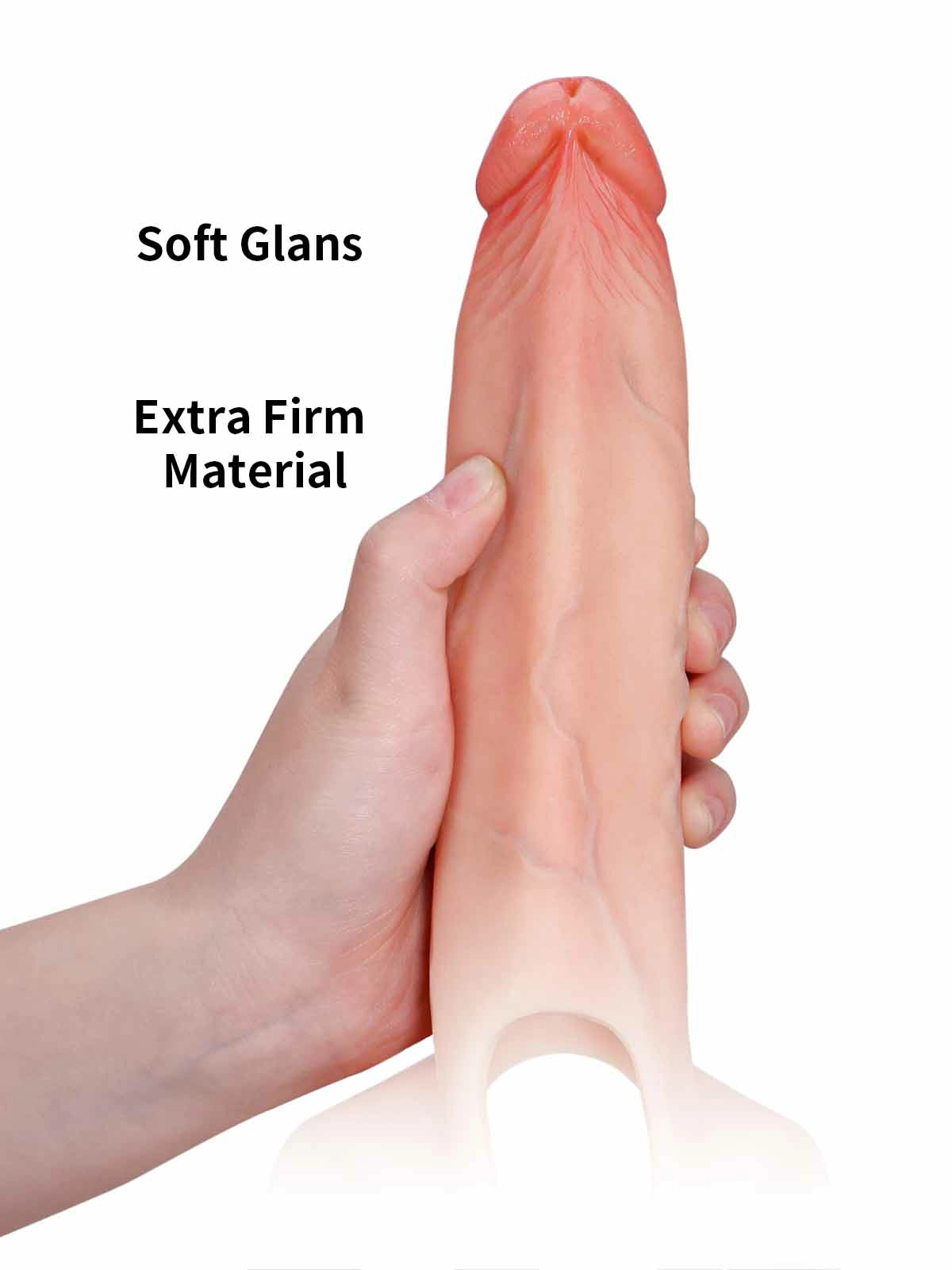 Emberfall - Holle Voorbind Strap-On Dildo als Penisverlenging en ED-Sleeve Draagbaar - 19 cm