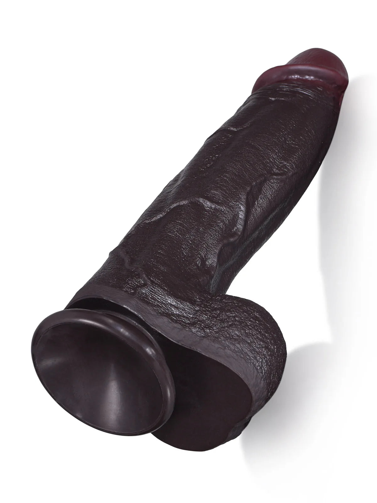 Henry - Zwarte Dikke Realistische Dildo met Brede Rug - 27,4 cm