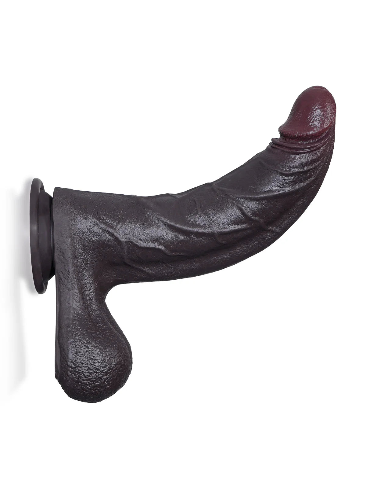Hunter - Zwarte Gebogen G-Spot Dildo met Progressief Verdikkend Lichaam - 23,6 cm