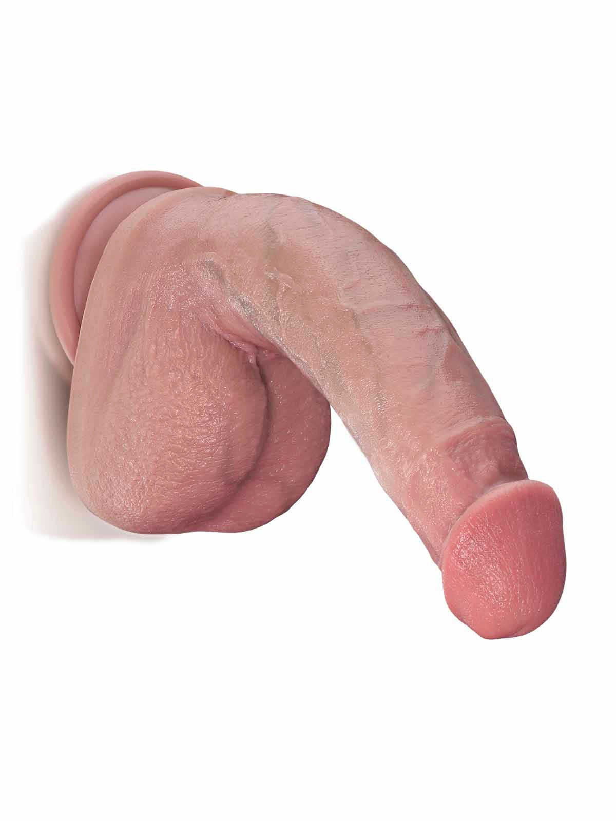 Jamie - Realistische Dual-Density Dildo met Buigbare Metalen Kiel - 20,8 cm