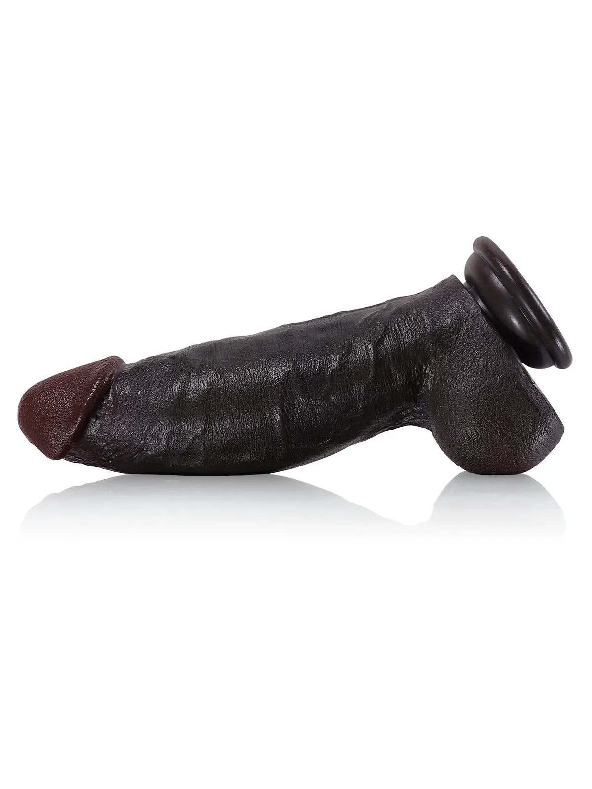 Kimi - Zwarte Realistische Dildo met Dikke Schacht - 21,8 cm