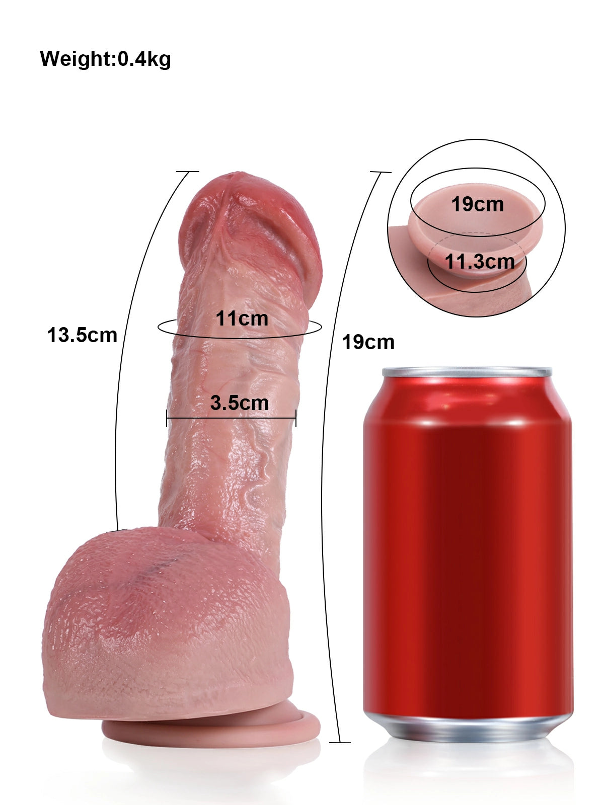 Kris - Kleine Slanke Realistische Dildo voor Beginners - 19 cm