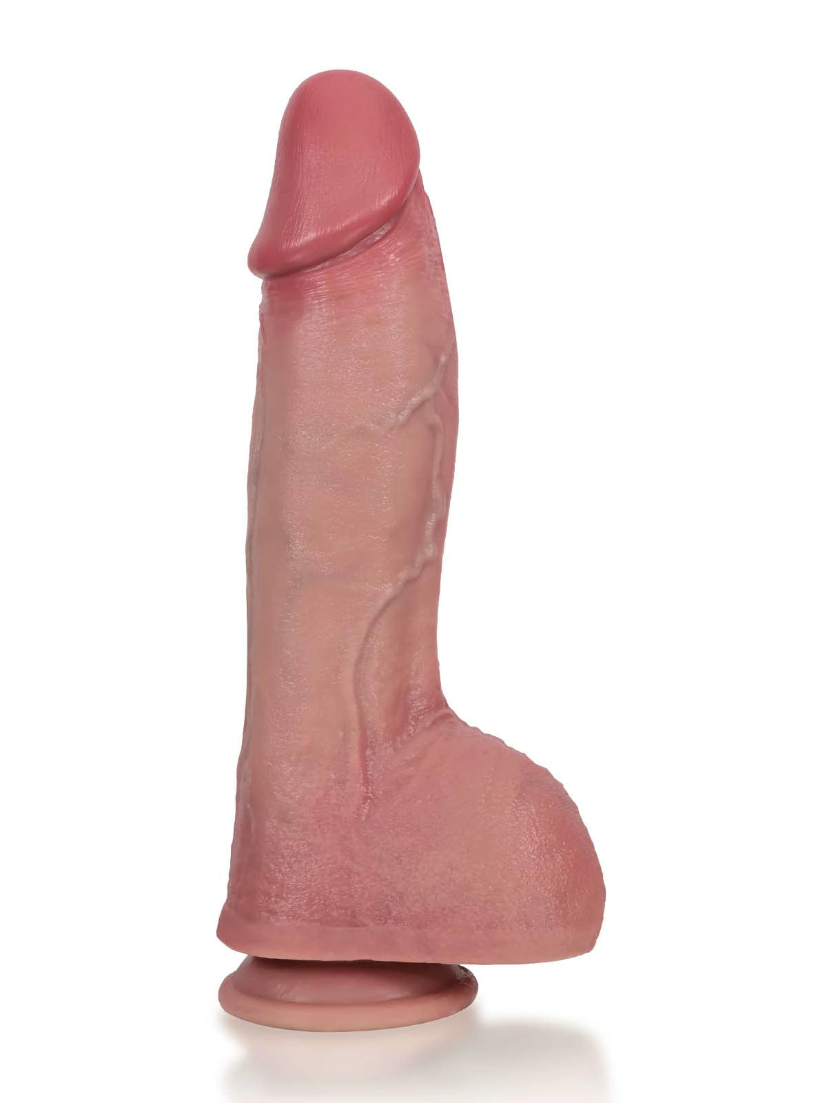 Marcus - Dikke Stotende Dildo met Opwaartse Kromming en Verwarming - 27 cm