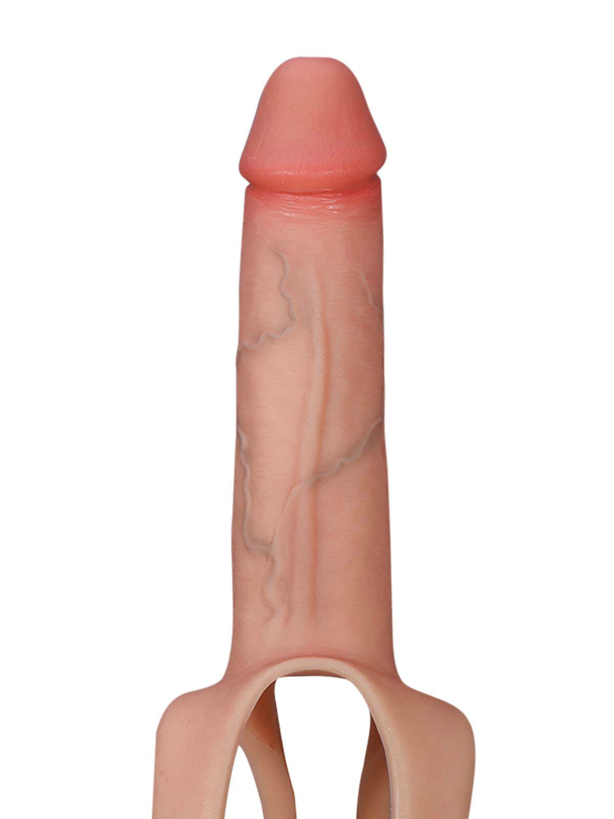 Seraphine - Holle Voorbind Strap-On Dildo als Penisverlenging en ED-Sleeve Draagbaar - 21 cm