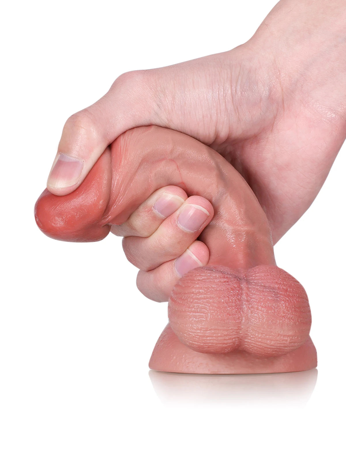 Smith - Realistische Dildo met Beweegbare Ballen en Zachte Huidtextuur - 15,5 cm