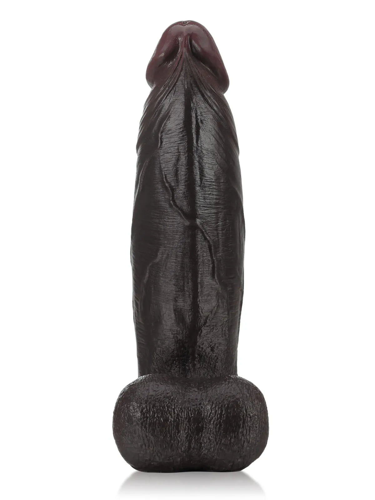 Zeus - Extra Grote Dikke Zwarte Dual-Density Dildo - 27,5 cm