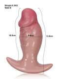 Adam - Realistische Zachte Dildo met Anale Plug Ontwerp - 16,5 cm & 21,5 cm