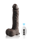 Adrian - Grote Zwarte Dildo met 7 Stuwmodi en 3 Vibratiemodi - 26,5 cm