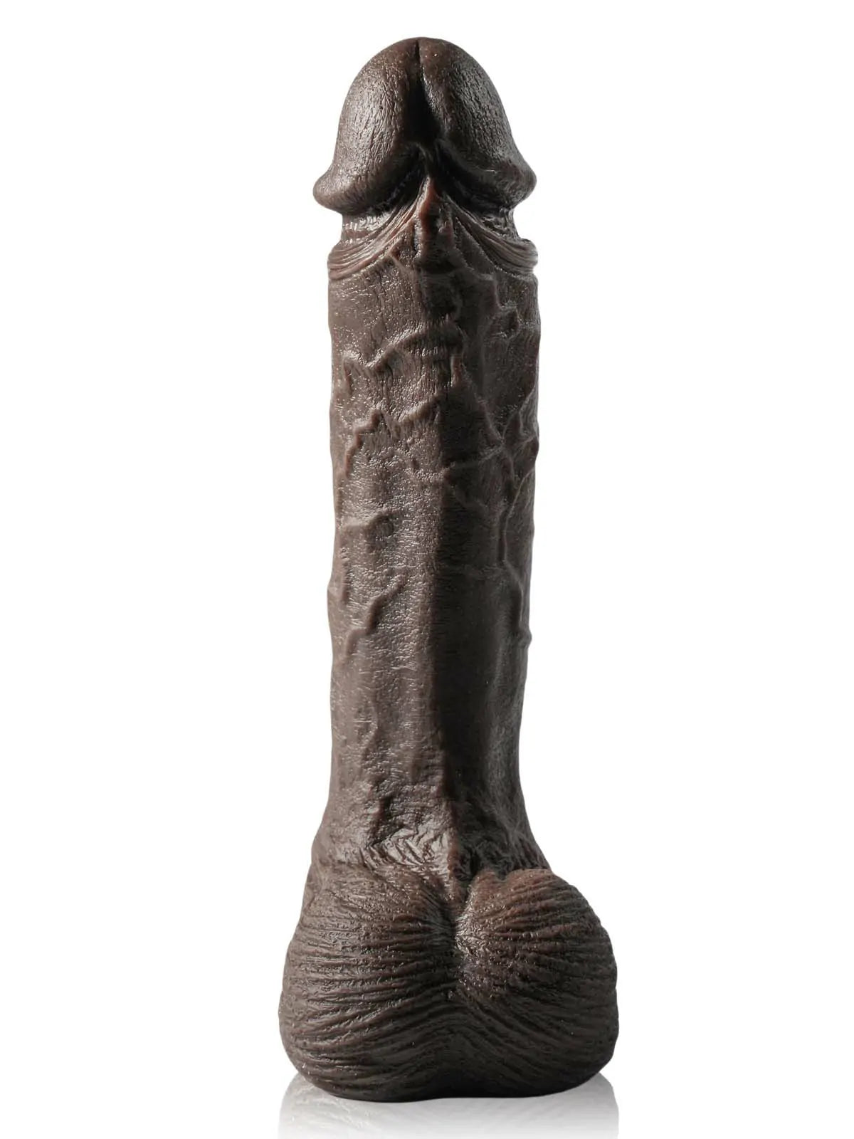 Adrian - Grote Zwarte Dildo met 7 Stuwmodi en 3 Vibratiemodi - 26,5 cm