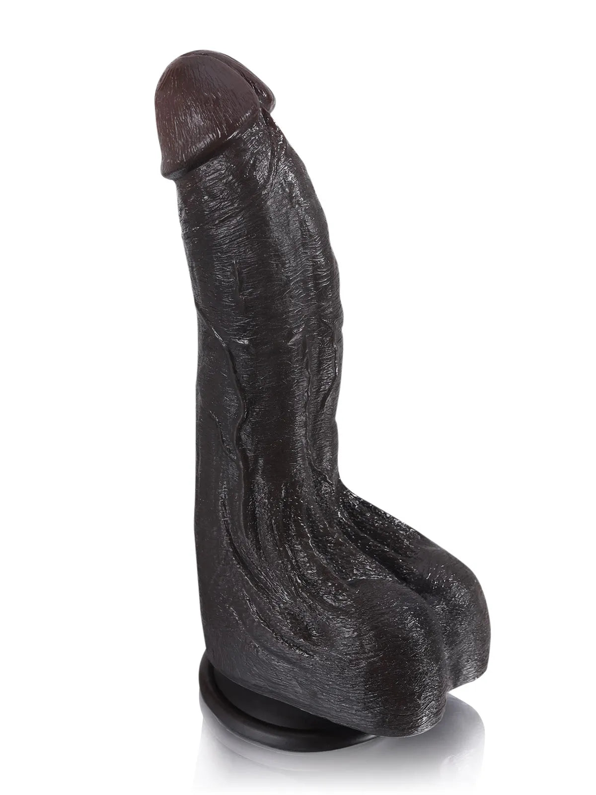 Cameron - Realistische Dildo met Geaderde Schacht en Gerimpelde Ballen - 23,8 cm