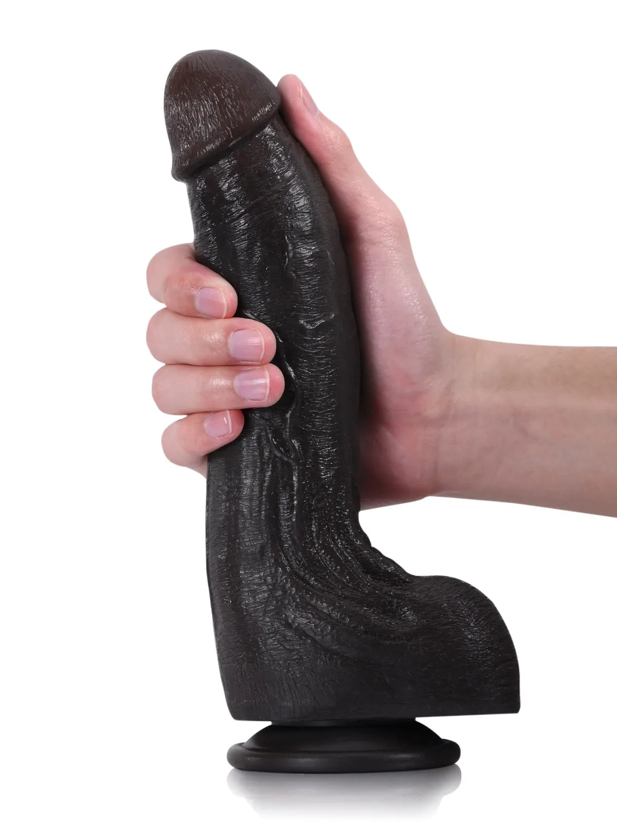 Cameron - Realistische Dildo met Geaderde Schacht en Gerimpelde Ballen - 23,8 cm