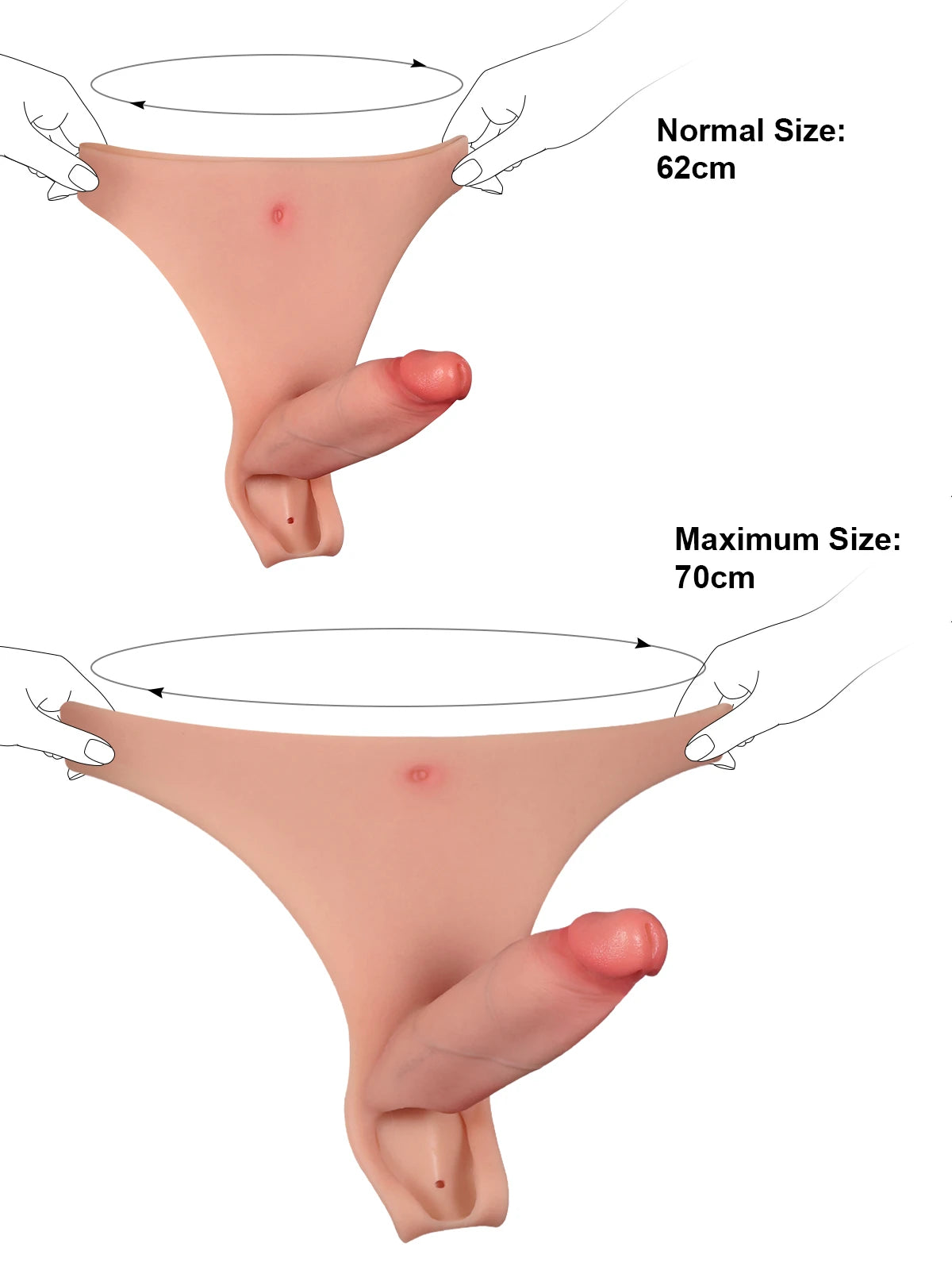 Casey - Holle Voorbind Strap-On Dildo Draagbaar met Premium Siliconen - 15,5 cm