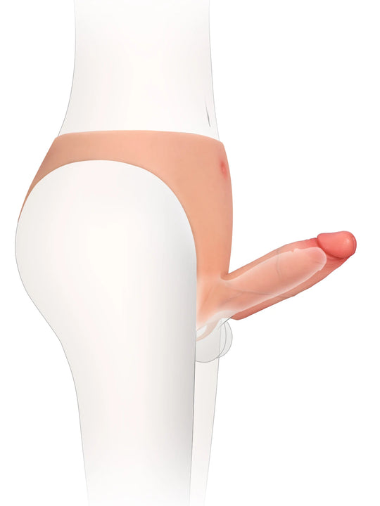Casey - Holle Voorbind Strap-On Dildo Draagbaar met Premium Siliconen - 15,5 cm