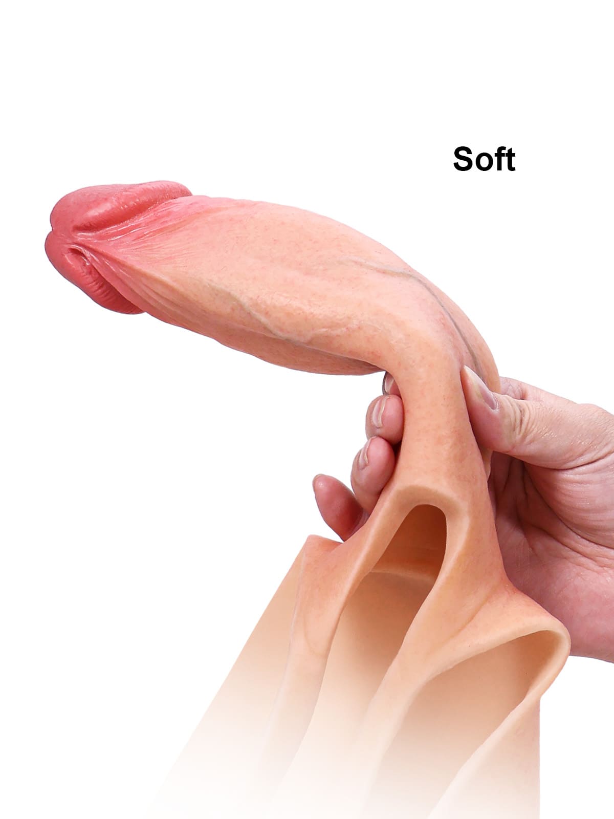 Daenerys - Draagbare Hollow Voorbind Dildo • Penisverlenging • ED Cock Sleeve - 20 cm