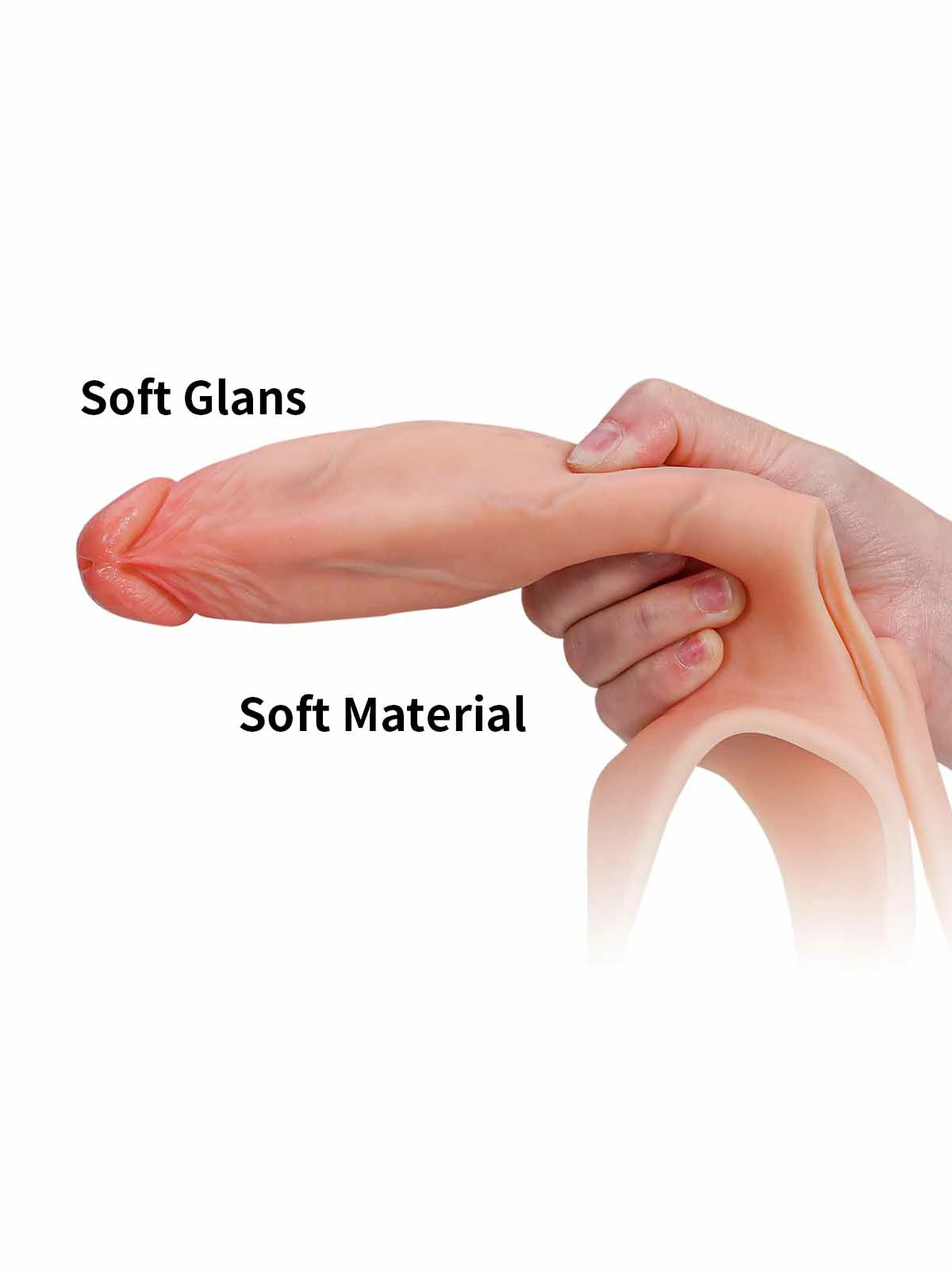 Emberfall - Holle Voorbind Strap-On Dildo als Penisverlenging en ED-Sleeve Draagbaar - 19 cm