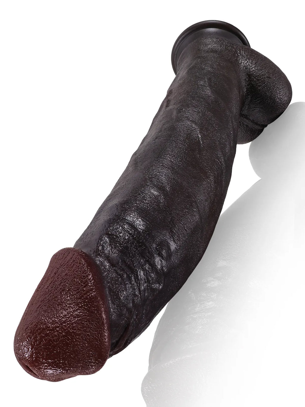 Farid - Dikke Grote Zachte Dildo met Buigbare Metalen Kiel - 30,9 cm