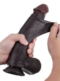 Gladiator - Dikke Dildo met Glijdende Huid en Beweegbare Ballen - 23,3 cm