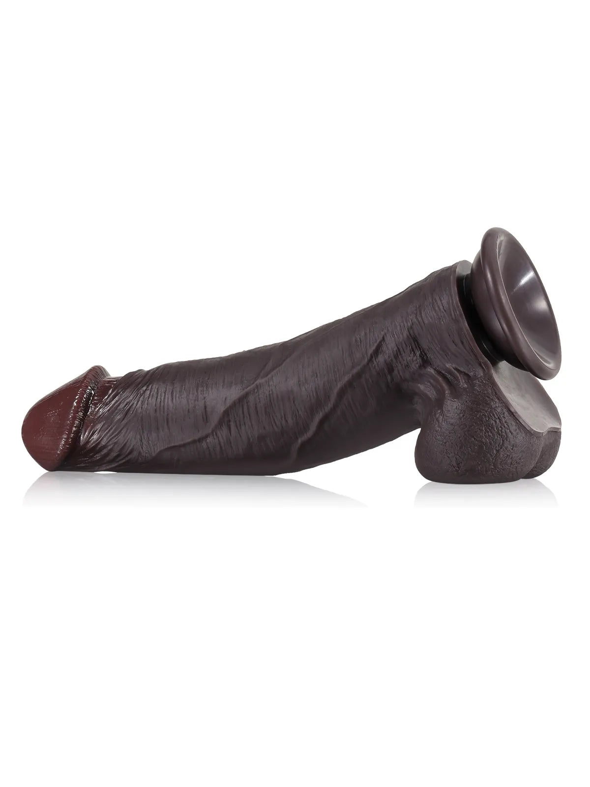 Gladiator - Dikke Dildo met Glijdende Huid en Beweegbare Ballen - 23,3 cm