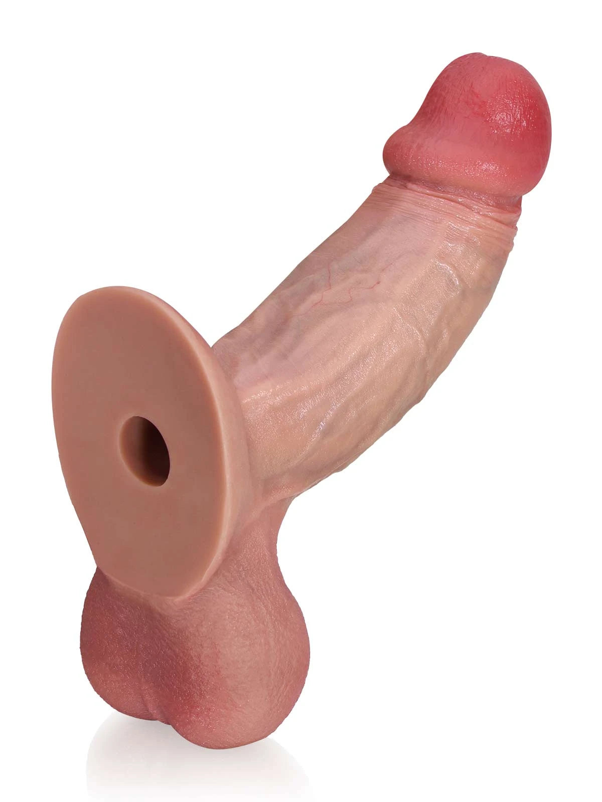 Greg - Realistische Dildo met Uitgesproken Aderstructuur, Vac-U-Lock en Zuignap - 20 cm