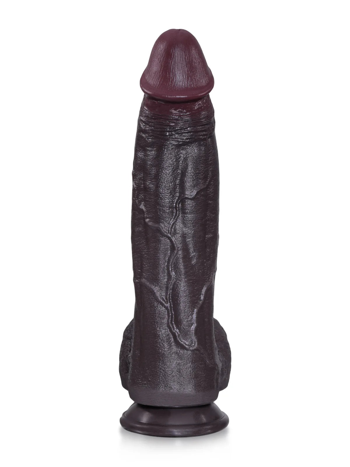 Henry - Zwarte Dikke Realistische Dildo met Brede Rug - 27,4 cm
