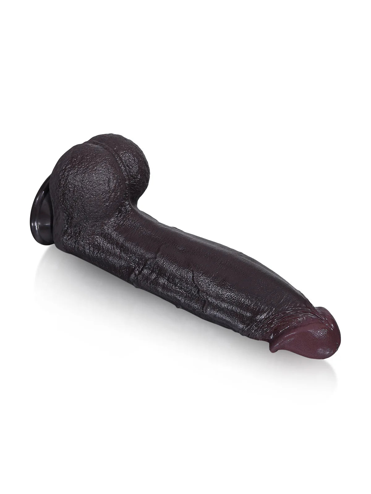 Henry - Zwarte Dikke Realistische Dildo met Brede Rug - 27,4 cm