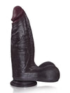 Hugo - Zwarte Grote Dikke Realistische Dildo met Progressief Verdikkend Profiel - 29,2 cm