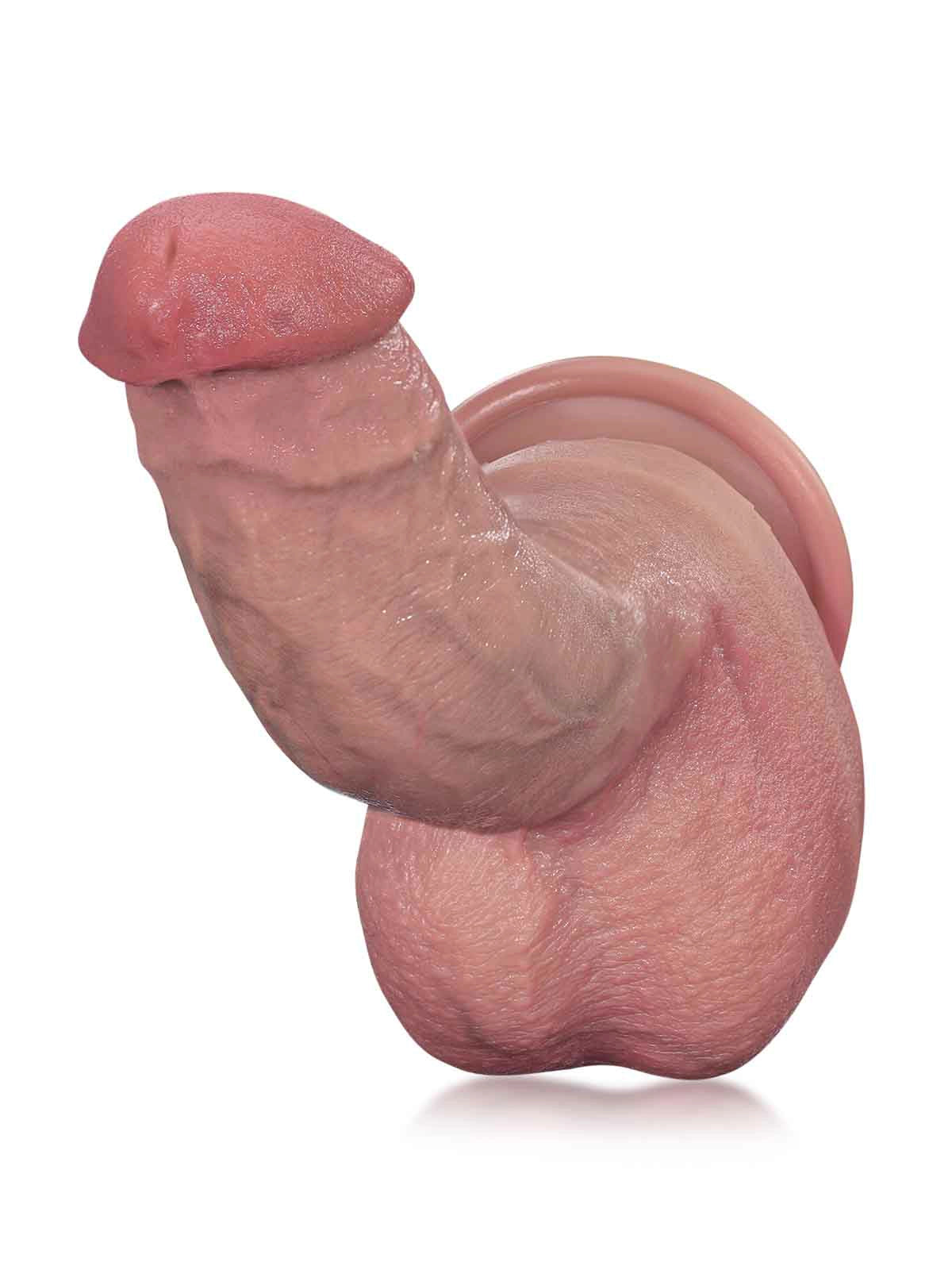 Jamie - Realistische Dual-Density Dildo met Buigbare Metalen Kiel - 20,8 cm