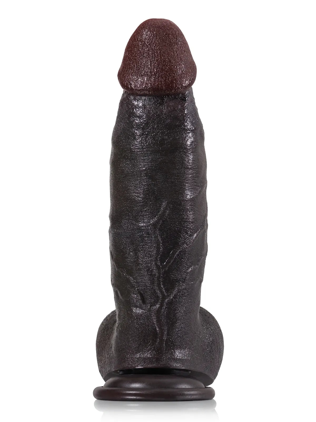 Kimi - Zwarte Realistische Dildo met Dikke Schacht - 21,8 cm