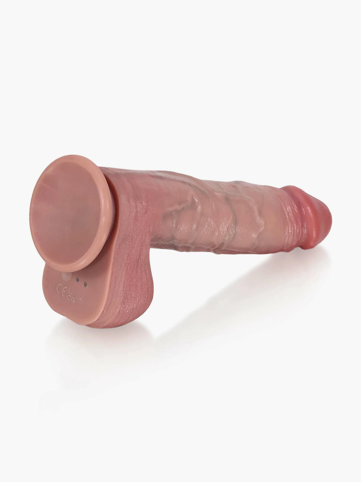 Marco - Realistische Stotende Dildo met Brede Rand en Zuignap - 25 cm