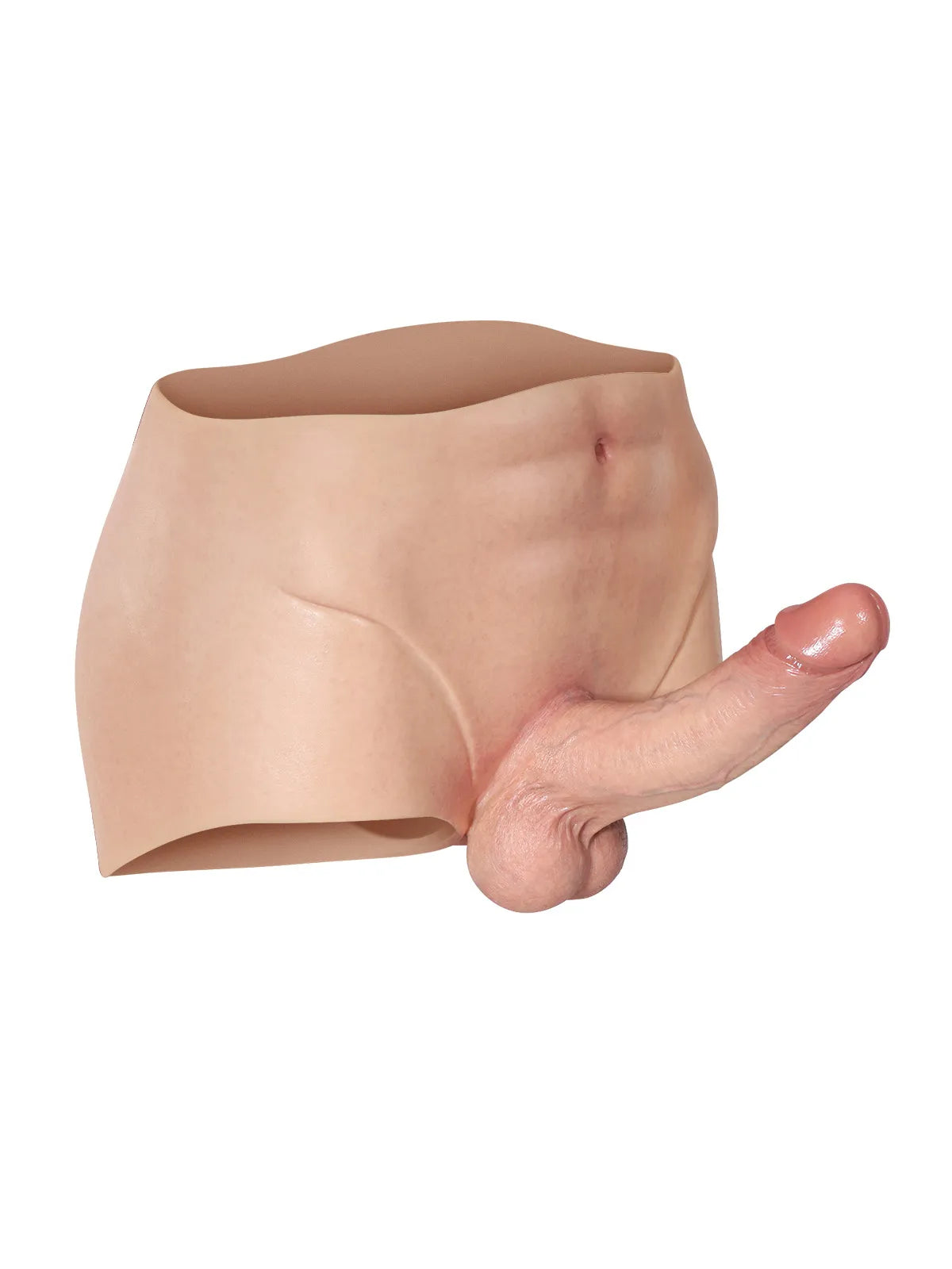 Marcus - Full-Wrap Siliconen Voorbind Dildo met Realistische Dildo - 18,5 cm