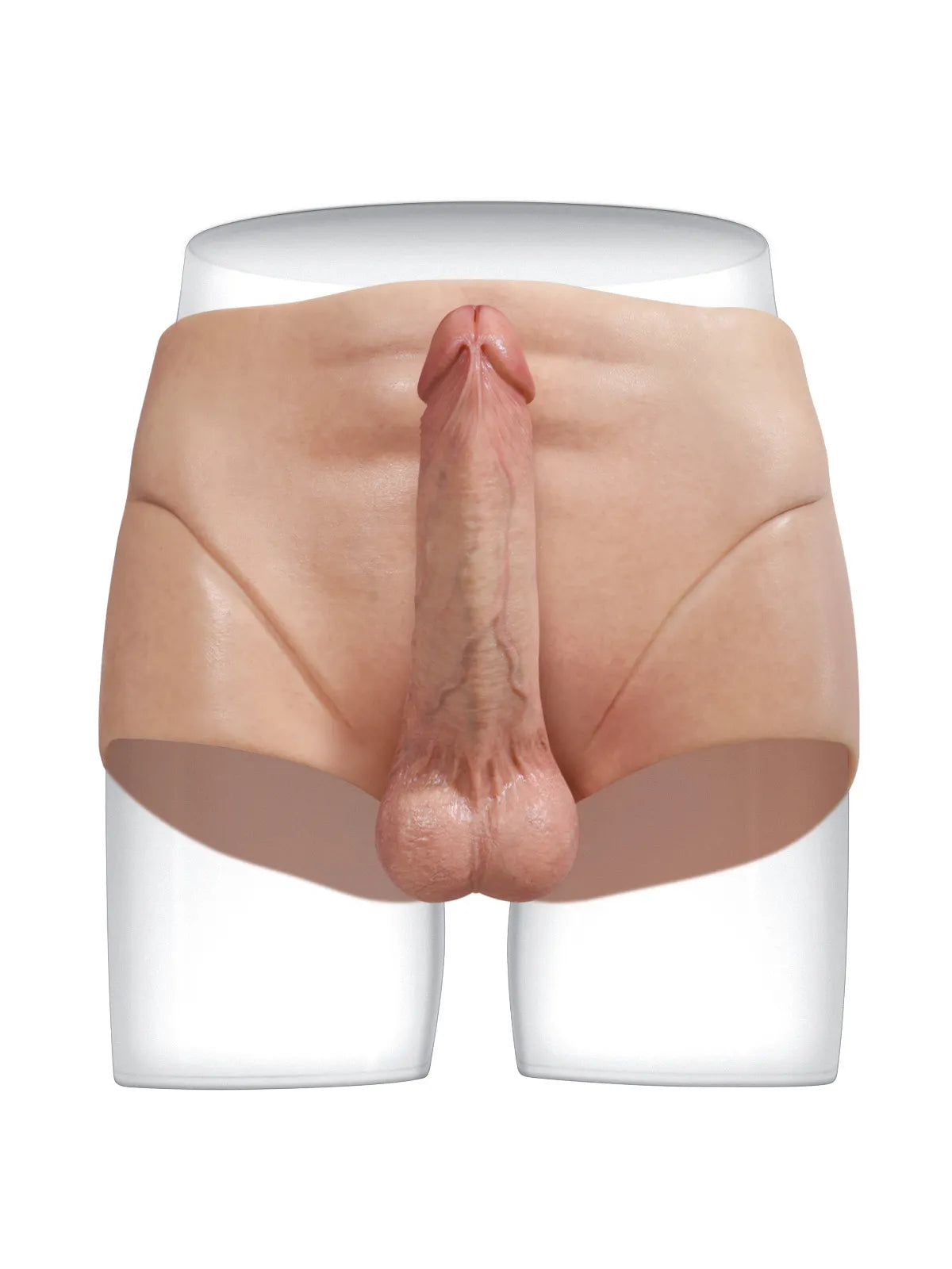 Marcus - Full-Wrap Siliconen Voorbind Dildo met Realistische Dildo - 18,5 cm