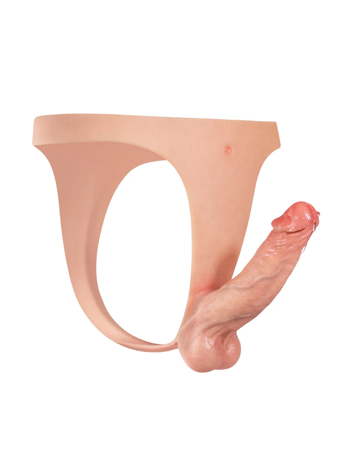 Nick - Lichtgewicht Siliconen Voorbind Dildo met Slanke Riem - 15 cm