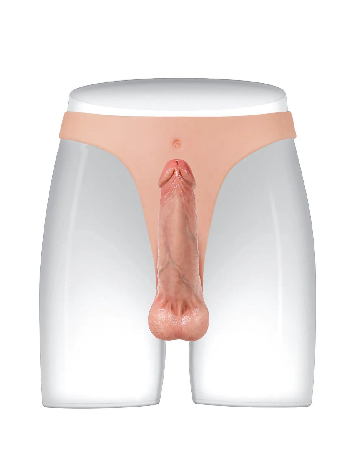 Nick - Lichtgewicht Siliconen Voorbind Dildo met Slanke Riem - 15 cm