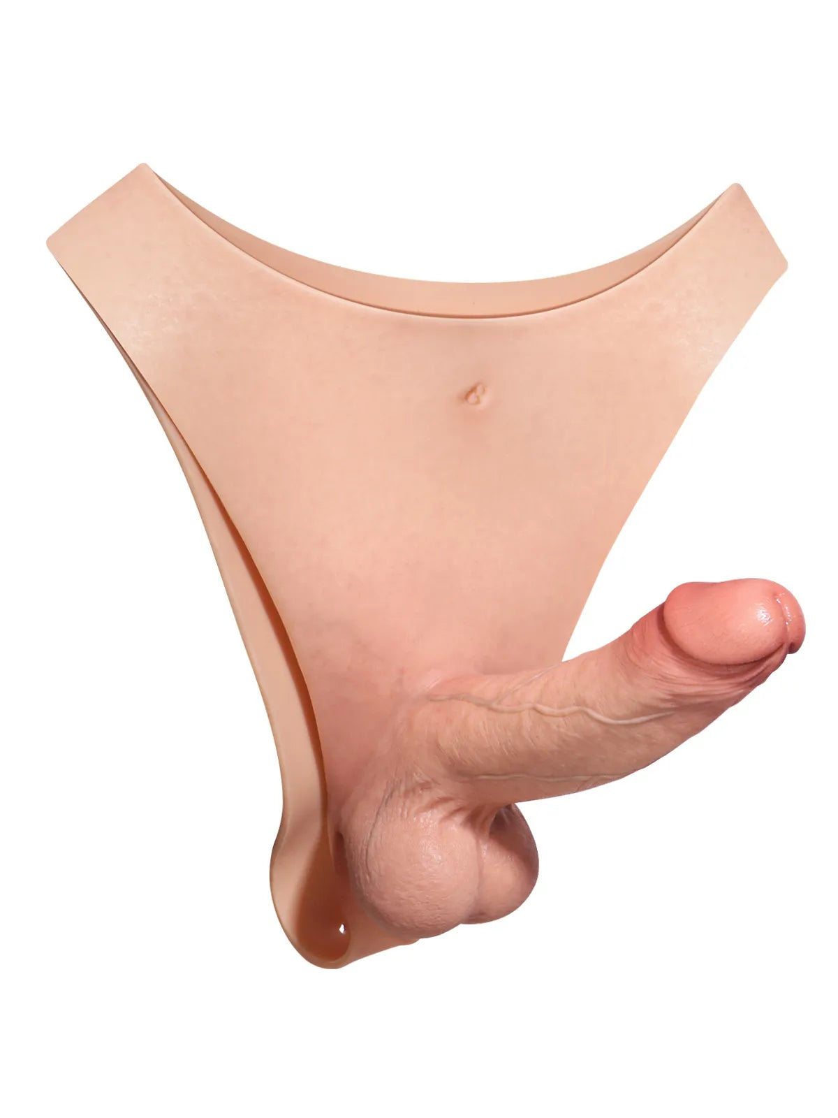 Oscar - Siliconen Voorbind Dildo met Stevige Schacht - 17,5 cm