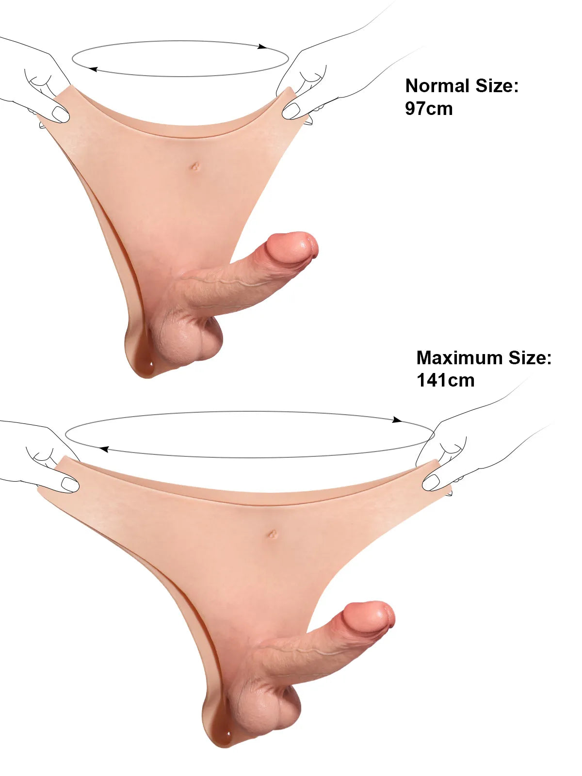 Oscar - Siliconen Voorbind Dildo met Stevige Schacht - 17,5 cm