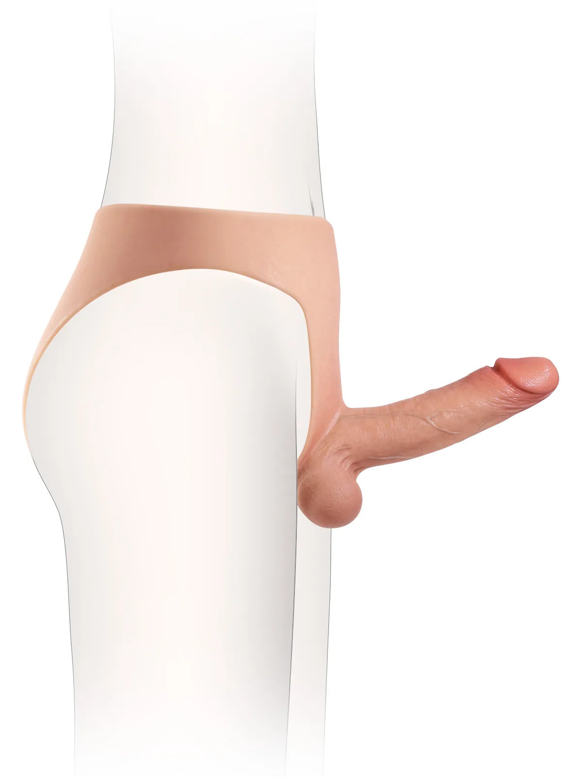 Oscar - Siliconen Voorbind Dildo met Stevige Schacht - 17,5 cm