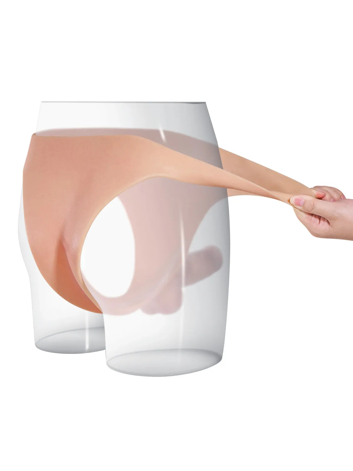 Owen - Levensechte Siliconen Voorbind Dildo met Stevige Kern - 15,5 cm