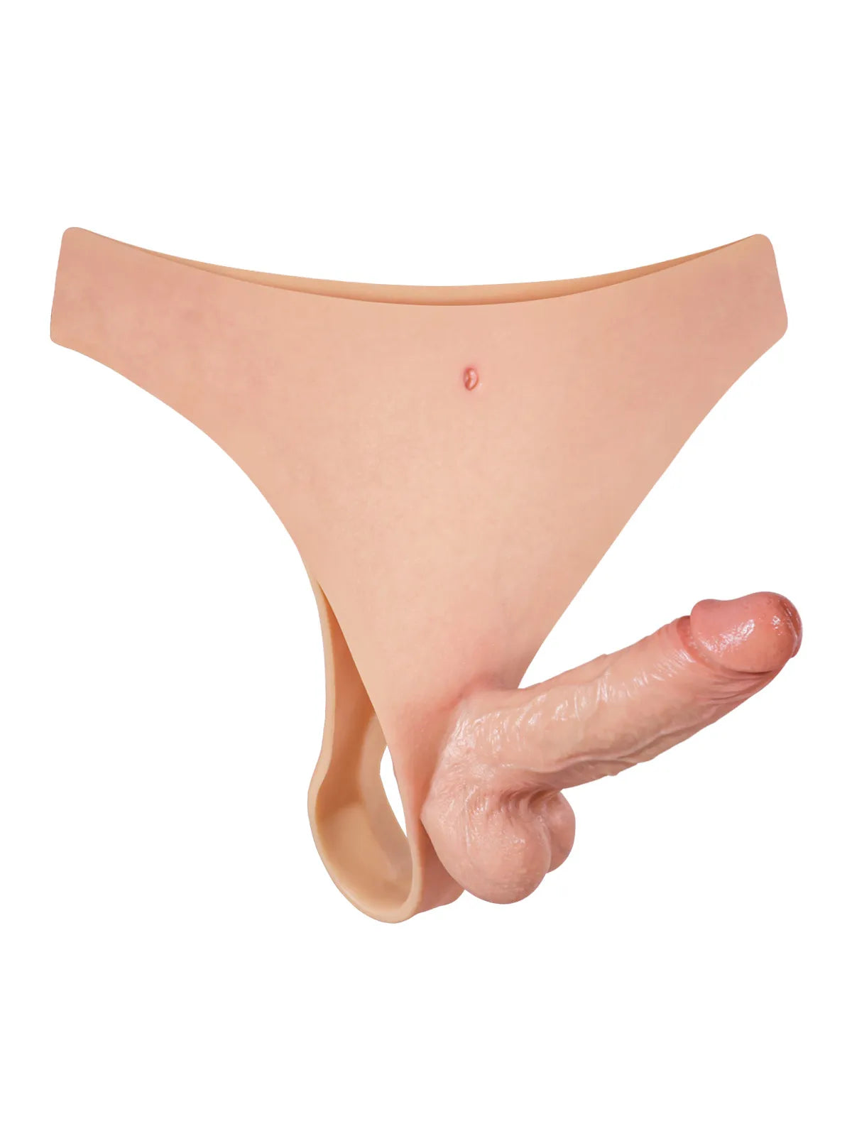 Owen - Levensechte Siliconen Voorbind Dildo met Stevige Kern - 15,5 cm