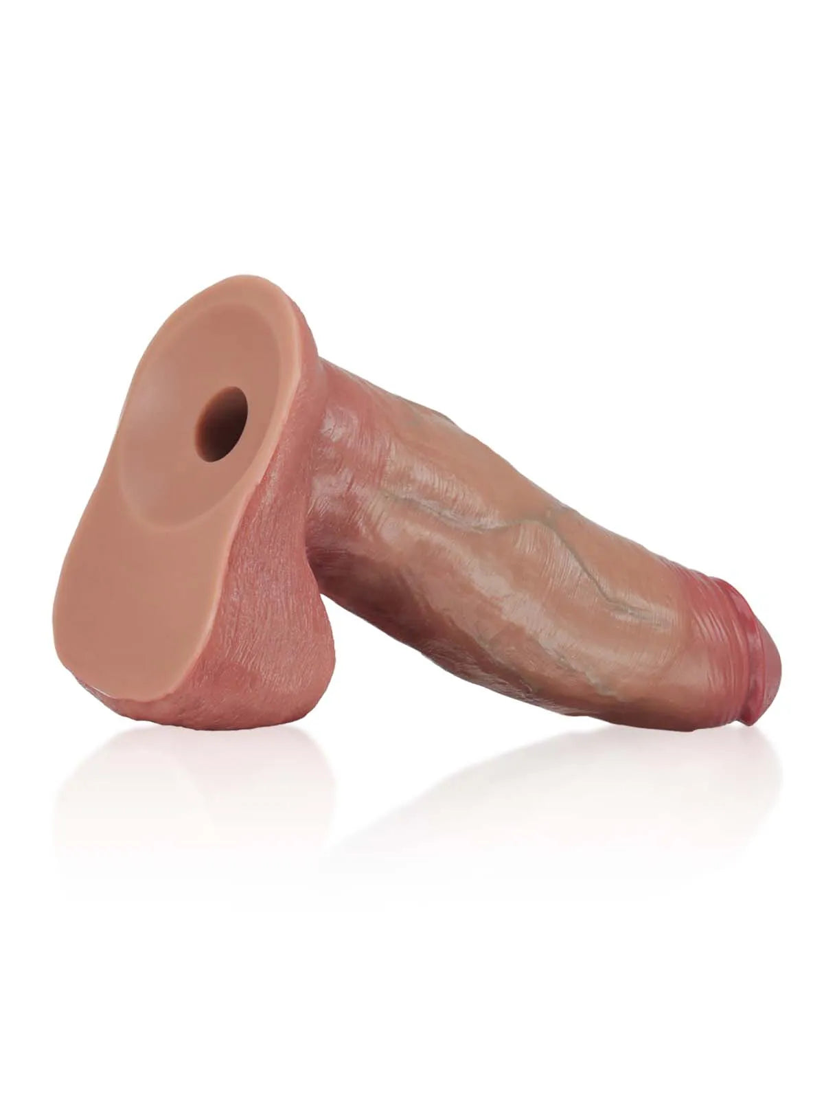 Phantom - Dikke Glijdende Huid Vac-U-Lock Dildo met Beweegbare Ballen - 22,8 cm