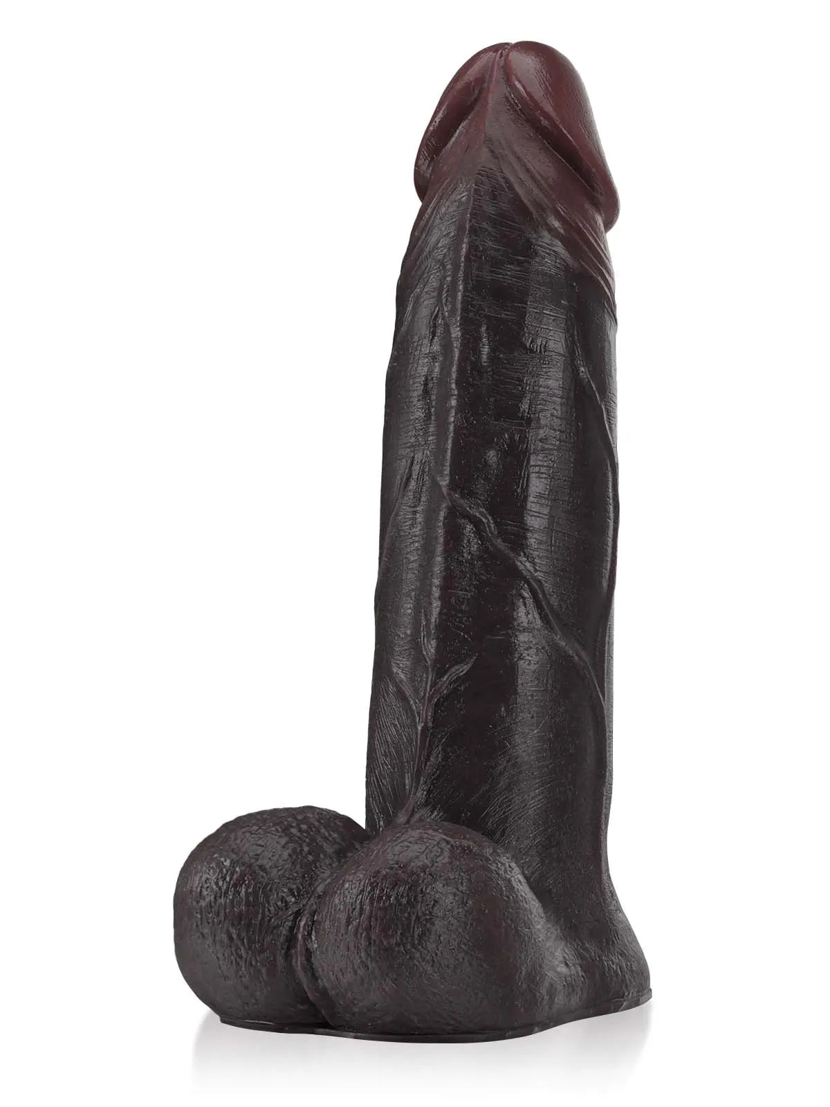 Raptor - Zwarte Dikke Grote Vac-U-Lock Dildo met Glijdende Huid - 27,5 cm