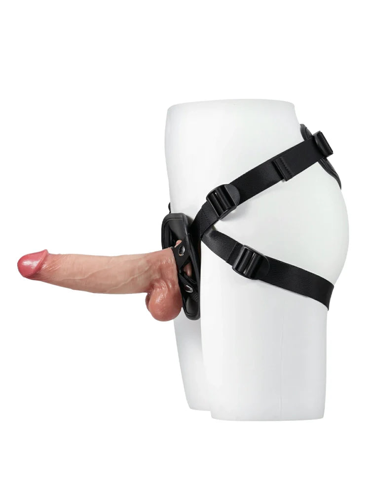 Rex - Verstelbaar Kunstlederen Harnas voor Dildo met Zuignap (zonder Dildo)