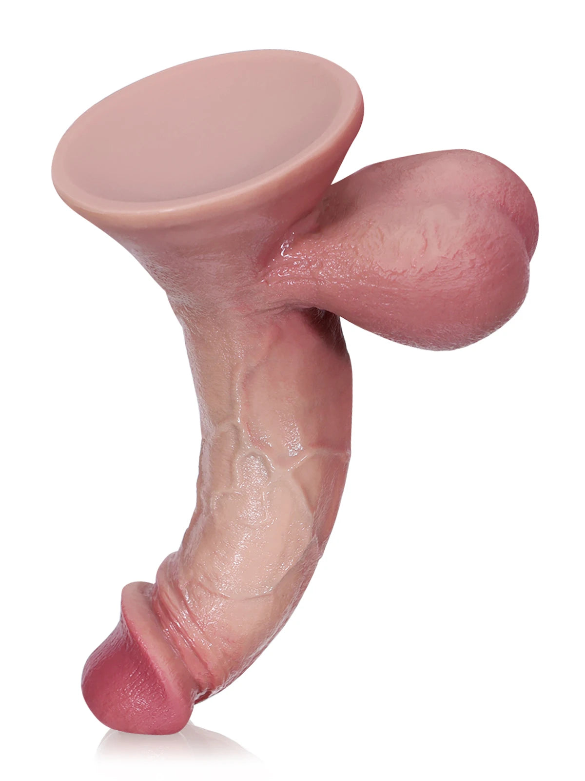 Rob - Realistische Dildo met Flexibele Metalen Kern en Ballen - 24,6 cm