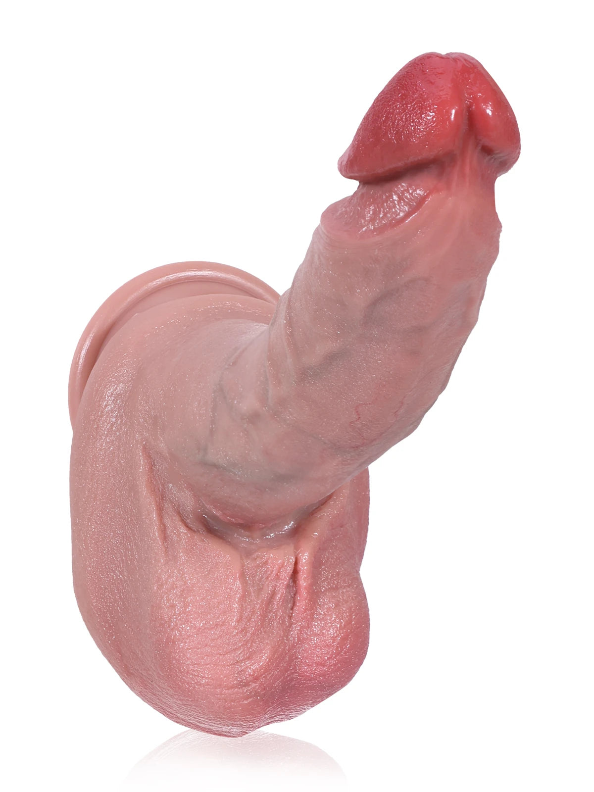 Sean - Slanke Realistische Dildo met Gerimpelde Testikels - 24 cm