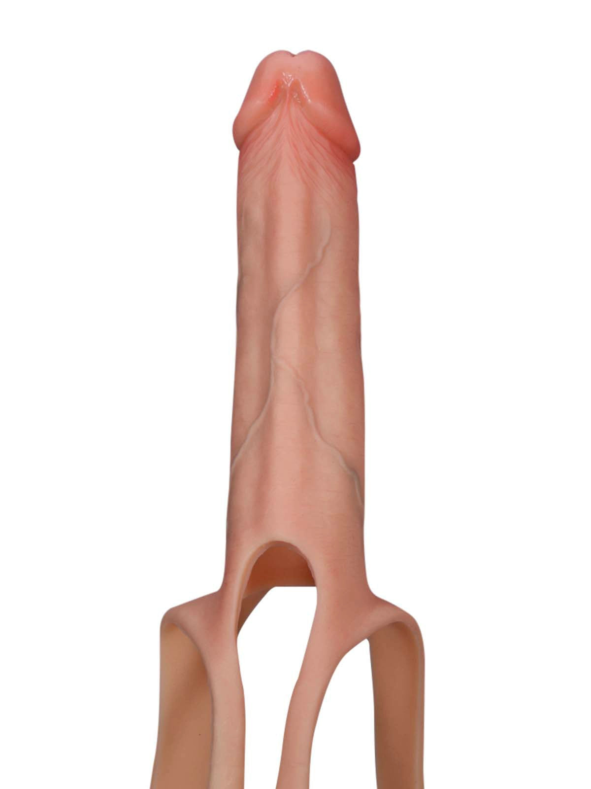 Seraphine - Holle Voorbind Strap-On Dildo als Penisverlenging en ED-Sleeve Draagbaar - 21 cm