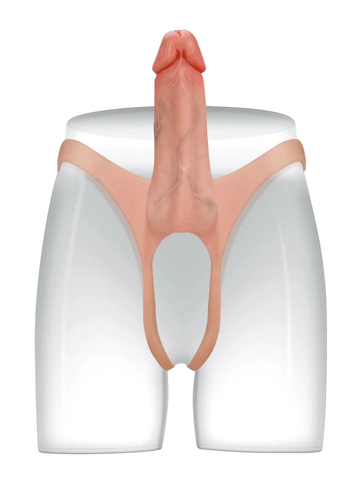 Seraphine - Holle Voorbind Strap-On Dildo als Penisverlenging en ED-Sleeve Draagbaar - 21 cm