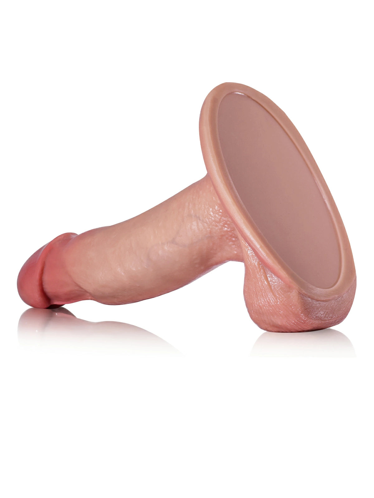 Tom - Realistische Dildo met Glijdende Huid en Beweegbare Ballen - 18 cm